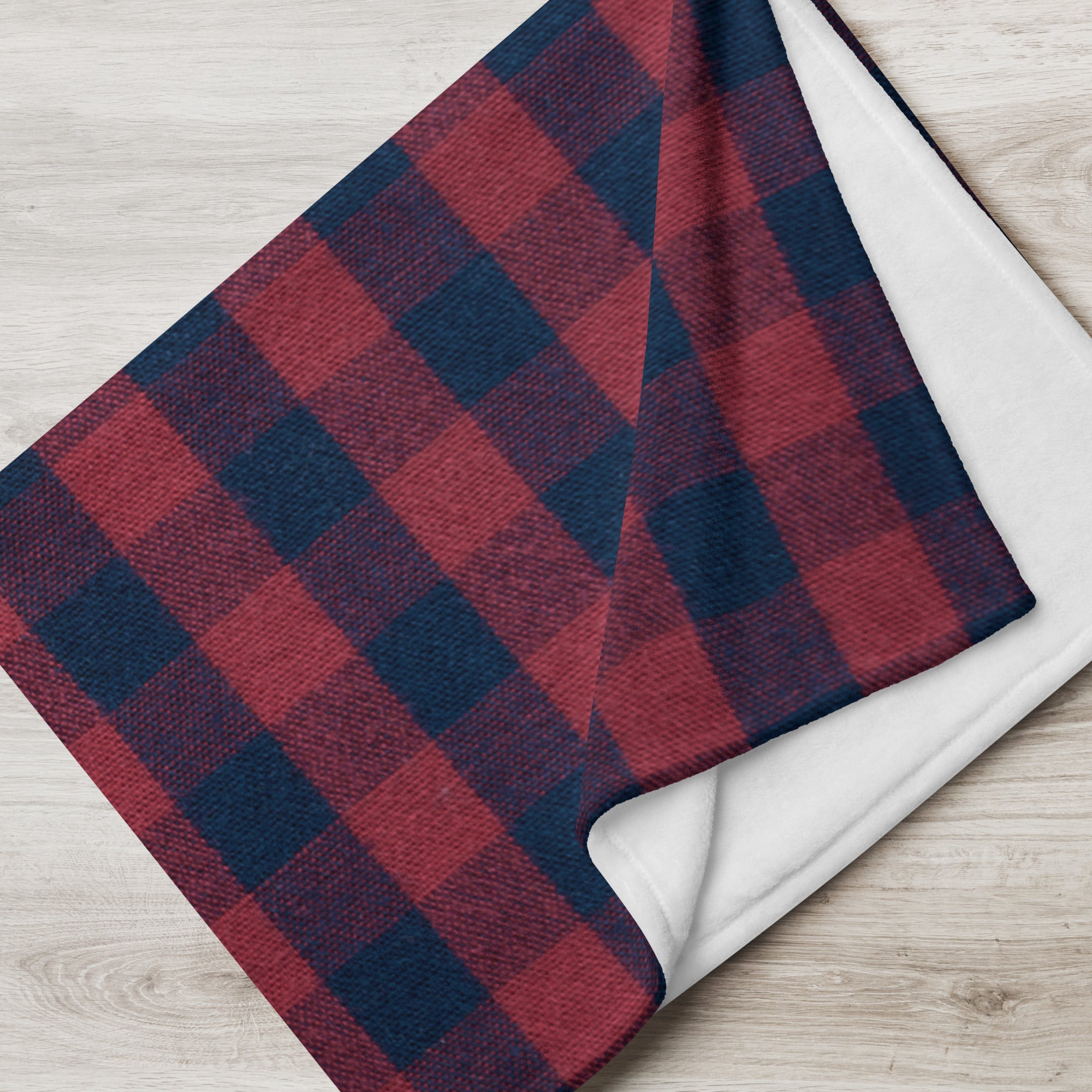 Holiday Gift-Sofa Blanket, Classic Red and Black Checks. Tartan Holiday Decor. Christmas Throw Blanket. WickedYo.